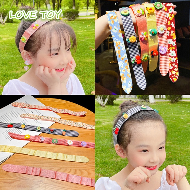 1pcs Cute Kids Velcro Headband Wash Face Hairband