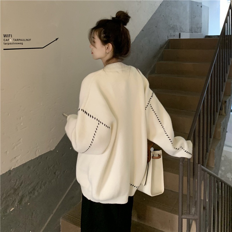 Áo Khoác Cardigan Len Trơn Hàng Quảng Châu M2903-Violet