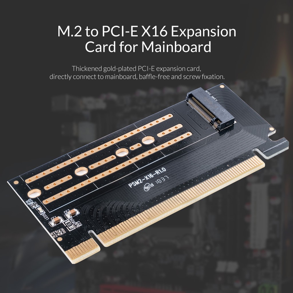 Card mở rộng ổ cứng SSD M.2 qua khe PCI-E 3.0 X16 Orico PSM2-X16  - Hàng chính hãng