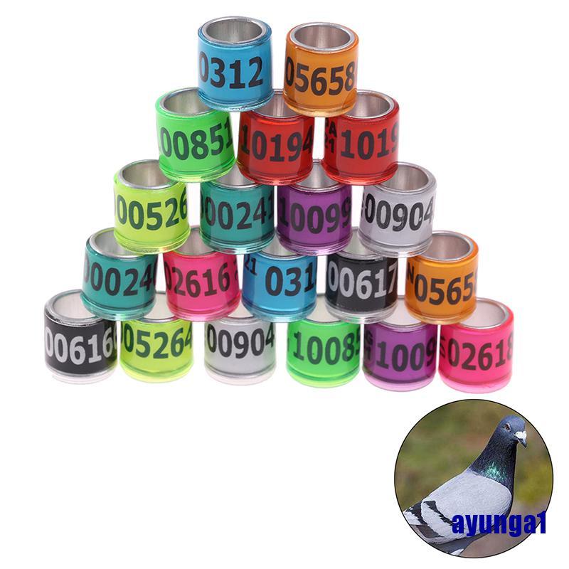 (ayunga1) 20 pcs Pigeon Foot Ring With Word Earrings 2021 Multicolor Bird Tools