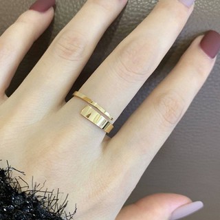 Nhẫn Ngón Trỏ Cho Nữ Kiểu Hở Cá Tính Chất Liệu Titan Không Đen Không Ngứa Bilyshop TT 2617