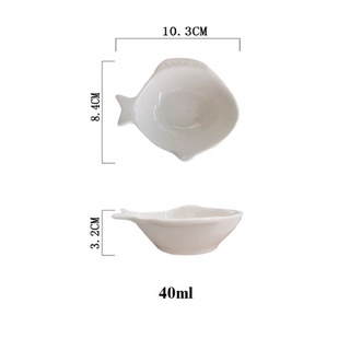 bát sứ hình con cá [ADKN 35ml] cho bé