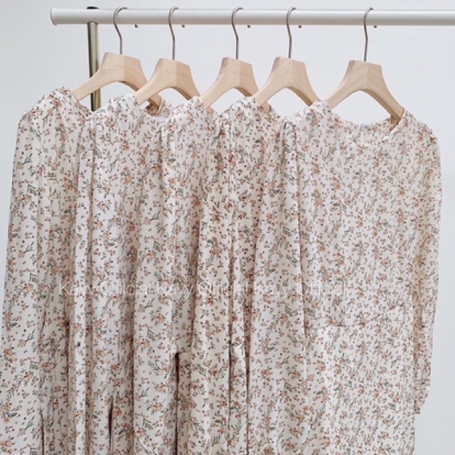 Váy Hoa Nhí Vintage Có Sẵn