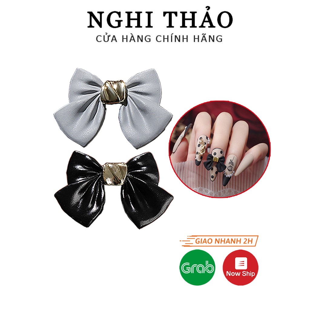 Charm nơ nail đính móng