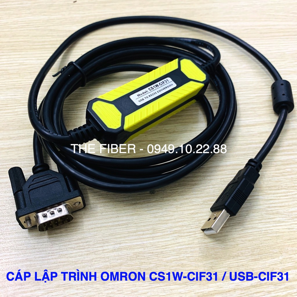 CÁP LẬP TRÌNH PLC OMRON CS1W-CIF31 USB-CIF31