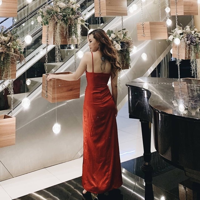 Đầm maxi xẻ tà cổ đắp đi biển, đi tiệc / Đầm maxi hàng thiết kế | BigBuy360 - bigbuy360.vn