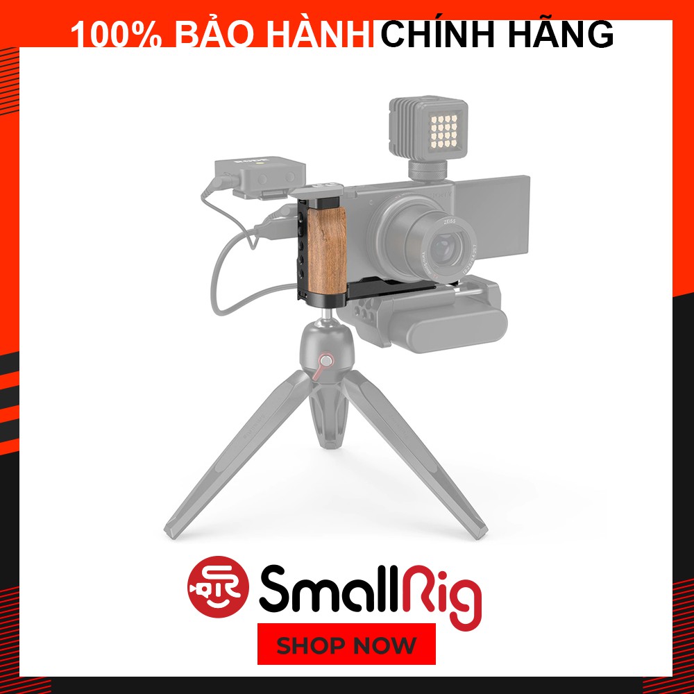 L-Bracket-SmallRig L-Shape Wooden Grip with Cold Shoe for Sony ZV1 Camera thumbnail