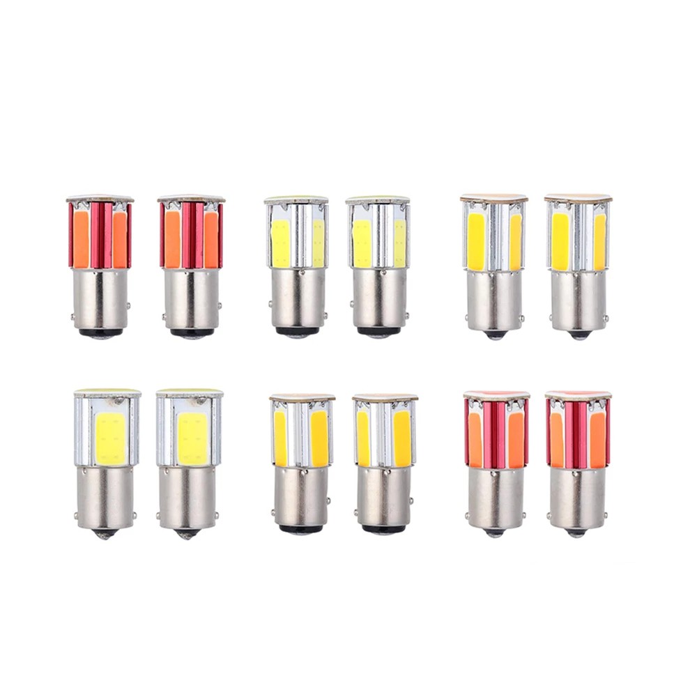 Đèn Led Tín Hiệu Phanh Thắng Xe Hơi 1156 Ba15S P21W 1157 Bay15D P21 / 5w Led Cob 24smd Dc 12v Tiện Dụng