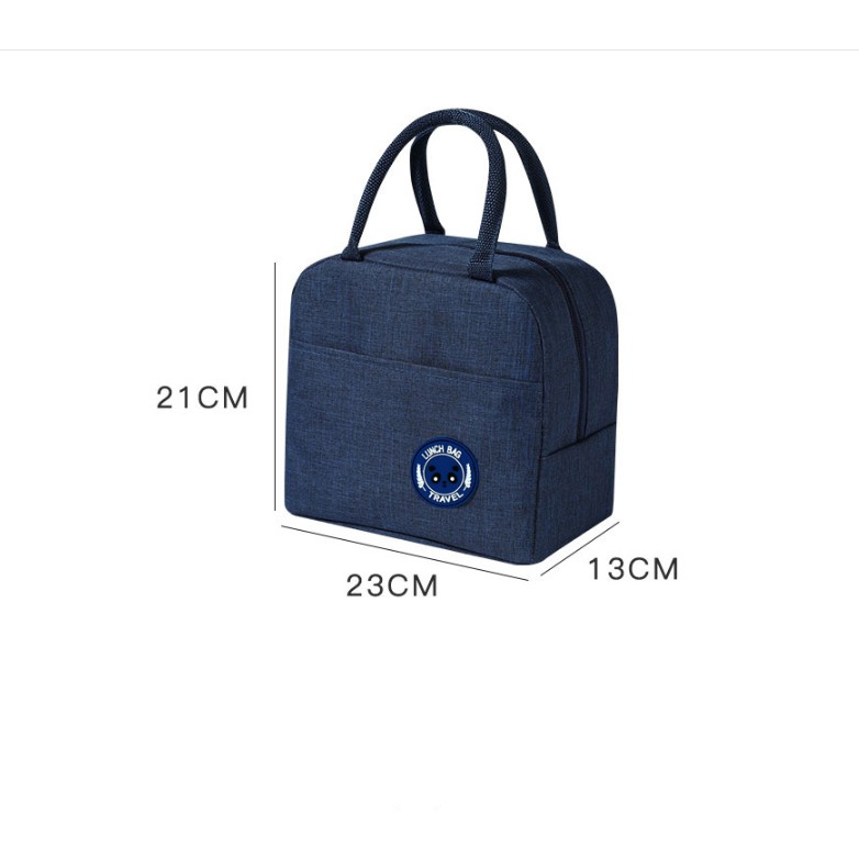 Túi đựng hộp cơm cao cấp Lunch Bag giữ nhiệt lâu tiện dụng - Túi đựng hộp cơm, thức ăn hai lớp giữ nhiệt chống thấm