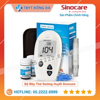 Máy Đo Đường Huyết Sinocare Safe Accu (25 Que Và 25 Kim)