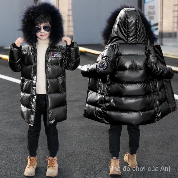 Korean Winter Boys Handsome Warm Large Cotton Fur Collar