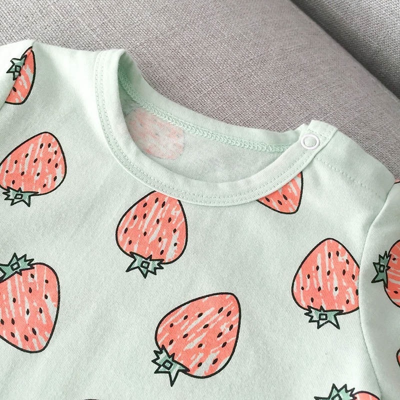 Áo Liền Quần In Họa Tiết Hoạt Hình Cho Bé 0-18 Tháng Tuổi