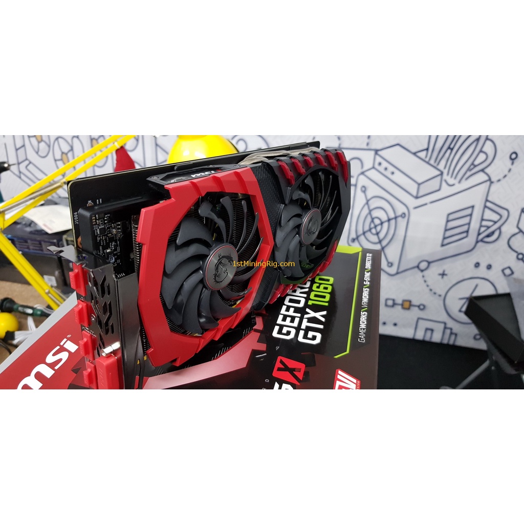 [Hàng siêu đẹp] card màn hình VGA MSI 1060 gamingX 6GB DDR5 2 fan hàng chính hãng like new 97% bảo hành 12 tháng