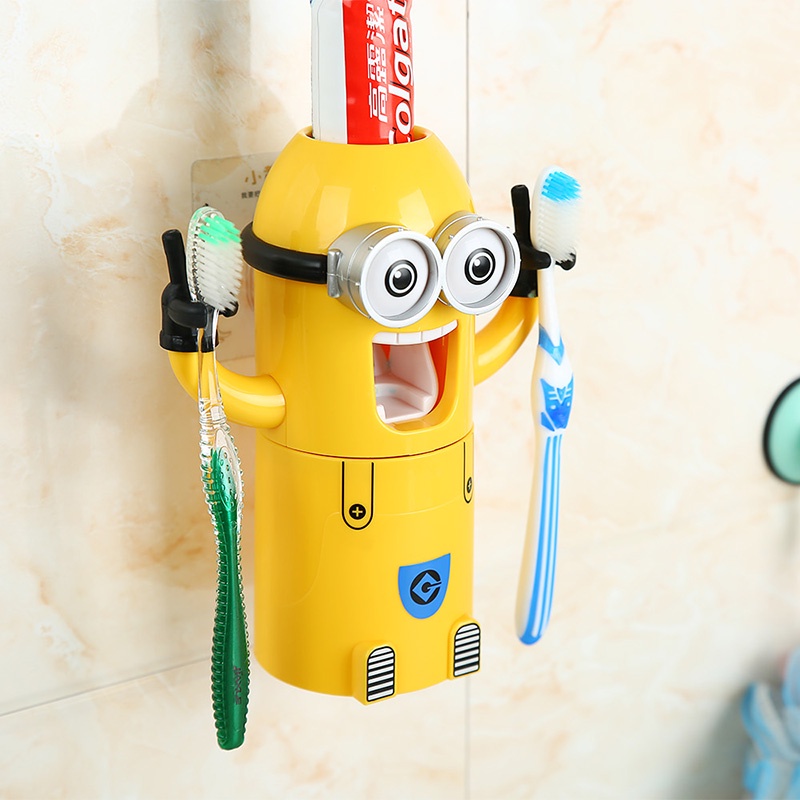 BỘ NHẢ KEM ĐÁNH RĂNG MINION - NHẢ KEM ĐÁNH RĂNG TỰ ĐỘNG MINION