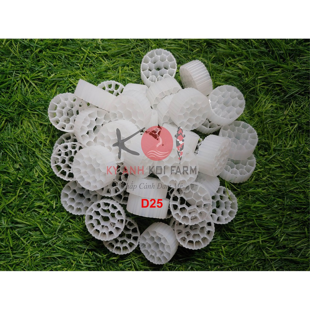Hạt lọc nước Kaldnes | Đệm vi sinh MBBR | Hạt lọc kaldnes trọng lượng 1kg | Hạt Lọc Kaldnes giá tốt | KYANHKOIFARM