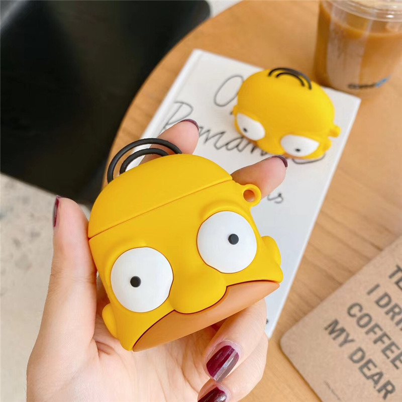 Ốp Bảo Vệ Hộp Đựng Tai Nghe Airpods 2 / 3 Hình Simpson Xinh Xắn