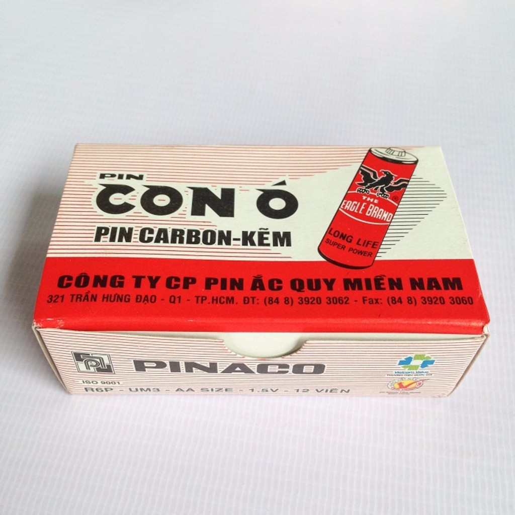 Lốc 6 pin tiểu AA con ó PINACO 1.5V