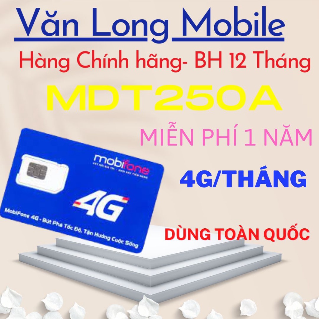 SIM 4G MOBI MDT250 TẶNG 48GB/NĂM