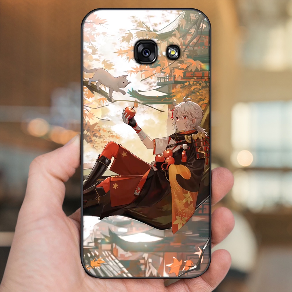 Ốp lưng Samsung A3 2017, A5 2017, A7 2017 viền đen in hình Kazuha Genshin Impact