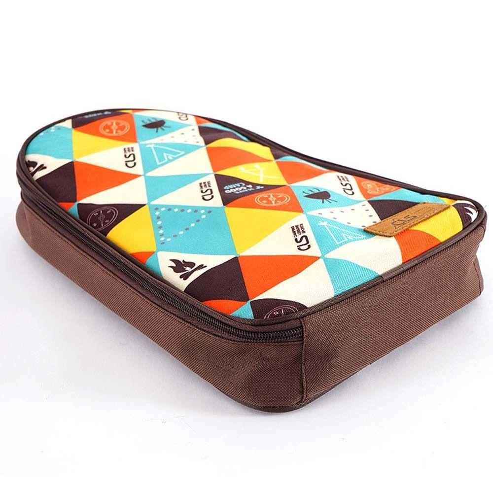 Bộ Dụng Cụ Ăn Uống Bằng Sứ Cao Cấp ​Túi Đựng Dao / Đồ Dùng Ăn Uống Có Khóa Kéo Tiện Dụng Mang Theo Du Lịch Cắm Trại