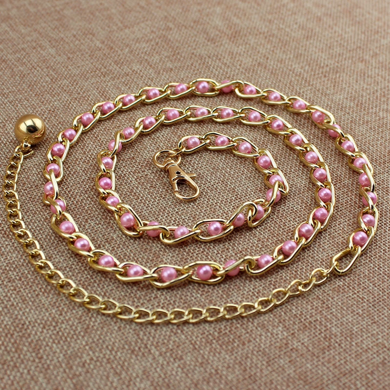 Thắt lưng đính ngọc trai thời trang cho nữ