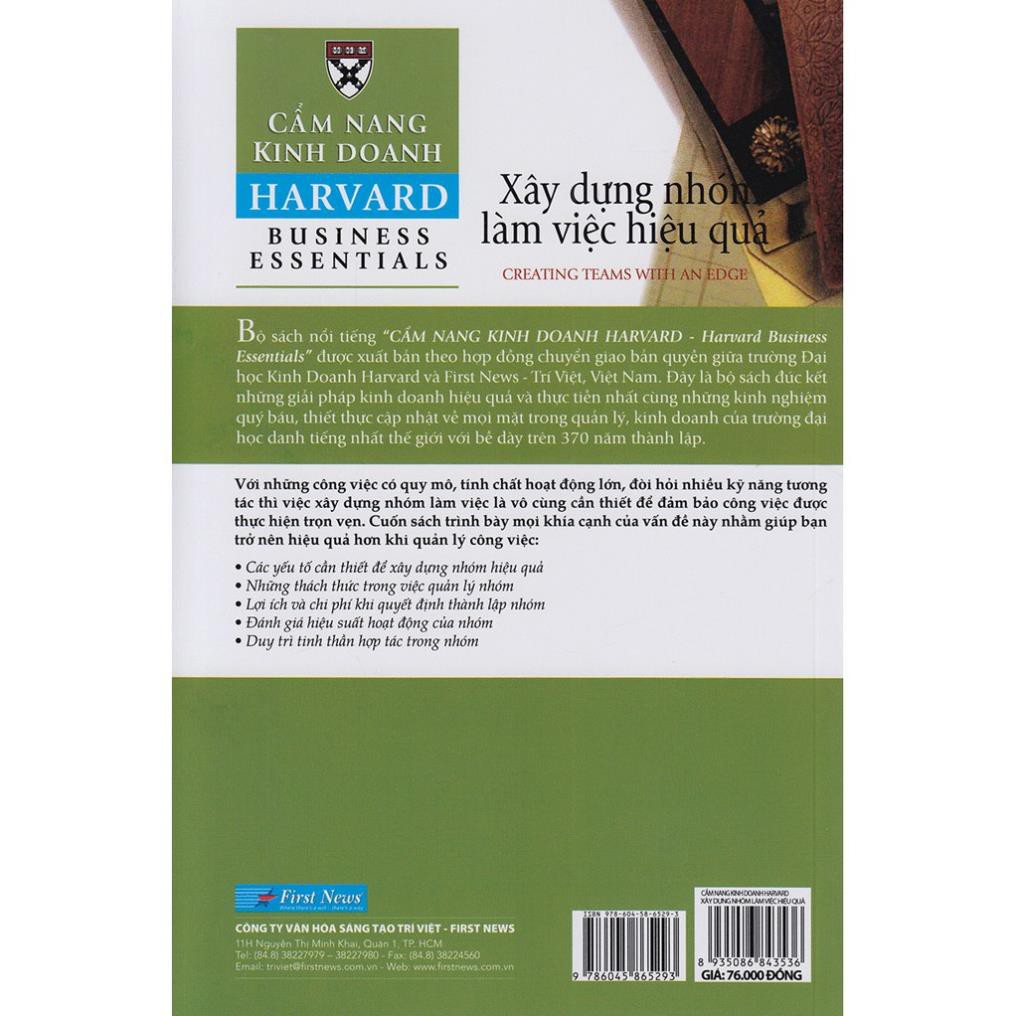 Sách First News - Cẩm Nang Kinh Doanh - Xây Dựng Nhóm Làm Việc Hiệu Quả | BigBuy360 - bigbuy360.vn