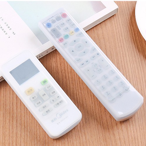 sét 2 Bọc điều khiển (remote) tivi❤️⭐[DEAL SỐC]SALE❤️⭐ điều hòa bằng nhựa silicon dẻo trong suốt, tai thỏ