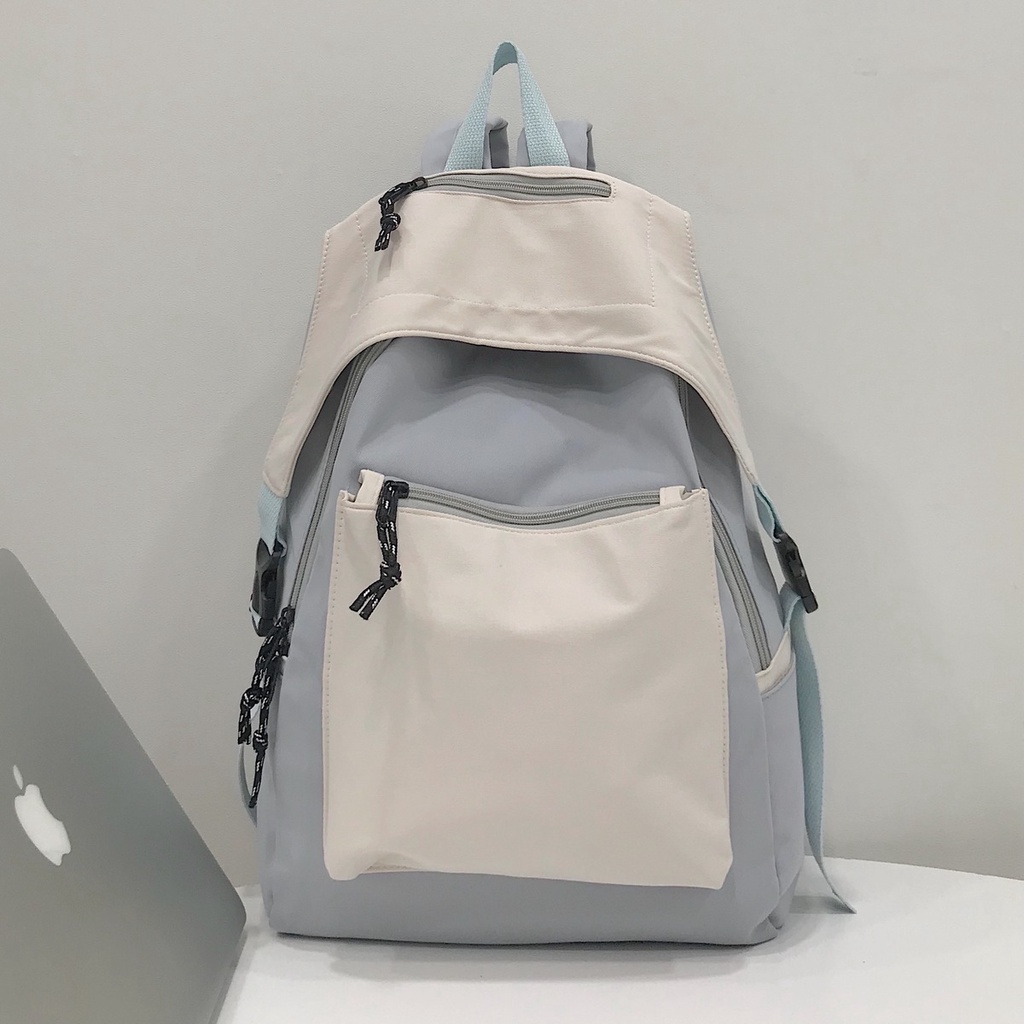 Balo đi học JEM CLOSET Chất Cotton Mịn Trượt Nước Đựng Laptop 15 inch LUBI 6563