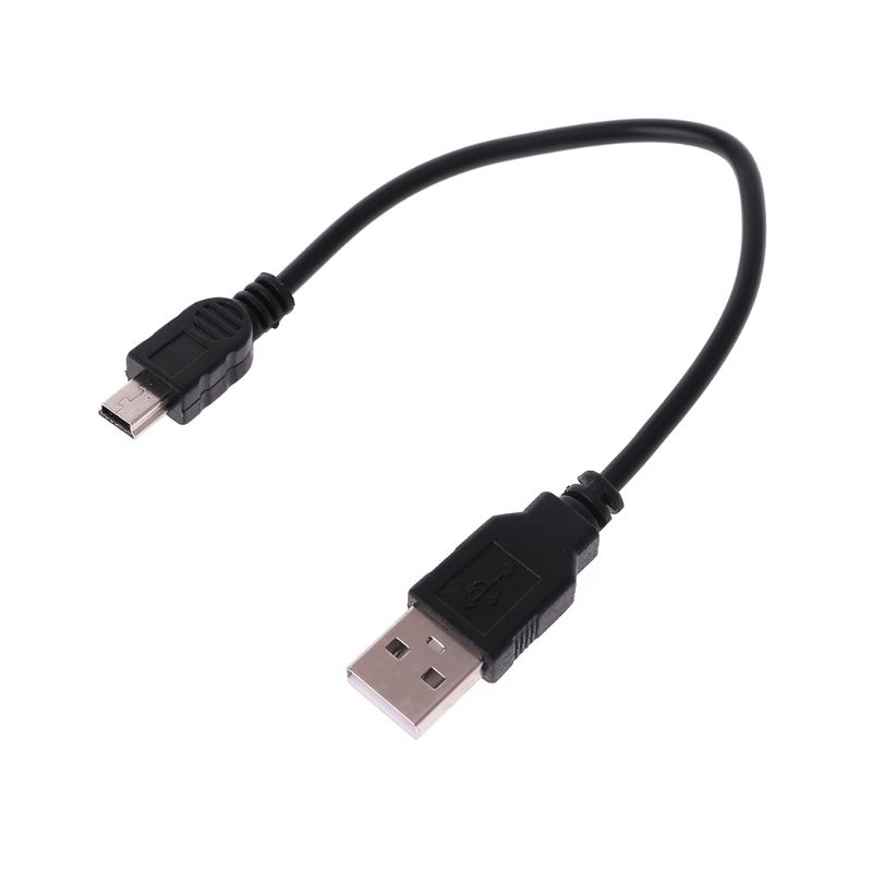 USB 2.0 court A mâle vers mini 5 broches B Data Câble cordon adaptateur