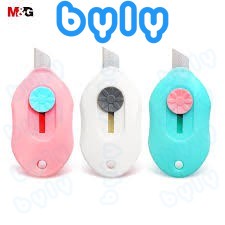 Dao rọc giấy mini M&amp;G nhiều màu kute thuận tiện làm móc khóa