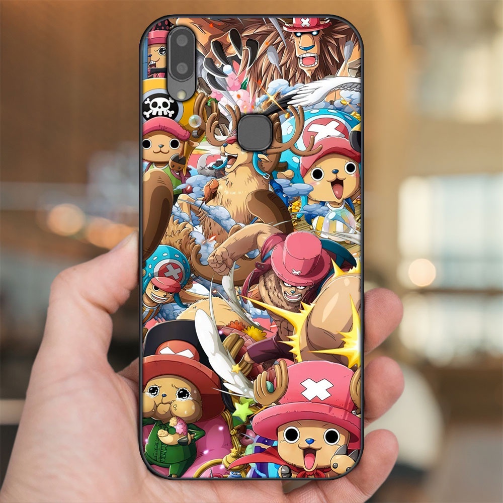 Ốp lưng Vivo V9, Y85, V11i viền đen in hình Chopper One Piece Đảo Hải Tặc