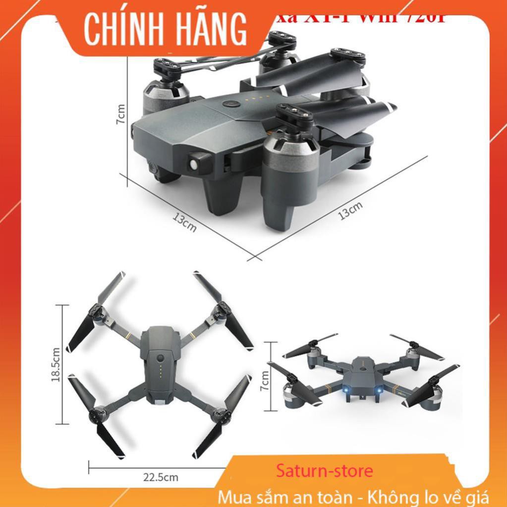 [Mã 159ELSALE hoàn 7% đơn 300K] Flycam mini, Máy bay điều khiển từ xa XT-1 kết nối Wifi quay phim chụp ảnh Full HD 720P