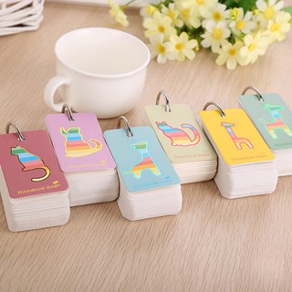Ẩn FlashCard Bộ thẻ học tiếng ghi nhớ từ vựng kèm khuyên hình thú