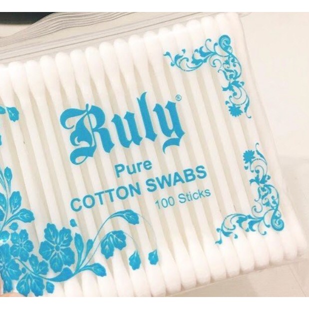 1 bịch tăm bông, được làm từ bông tự nhiên, ko xơ, ko mủn, ko xù khi sử dụng