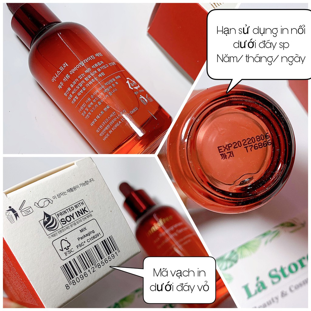 Tinh Chất dưỡng Lựu Đỏ Innisfree Jeju Pomegranate Revitalizing Serum 50ml Sáng Da, Ngăn Chặn Lão Hóa | BigBuy360 - bigbuy360.vn