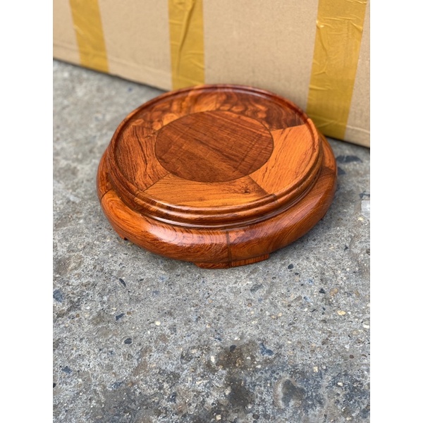 Kỉ tròn gỗ hương  cao 6cm