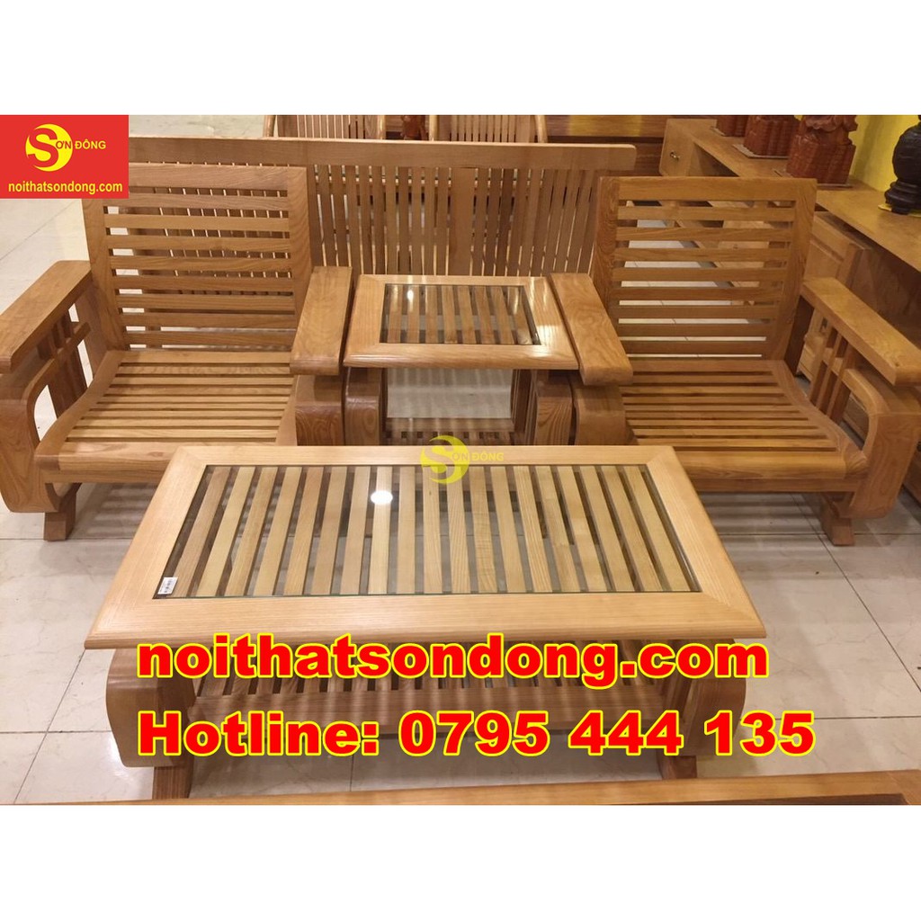 Bàn ghế gỗ sồi | sofa tay vuông nhỏ – LCMSF10