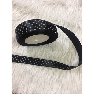 10m Ruy băng lụa chấm bi 2cm