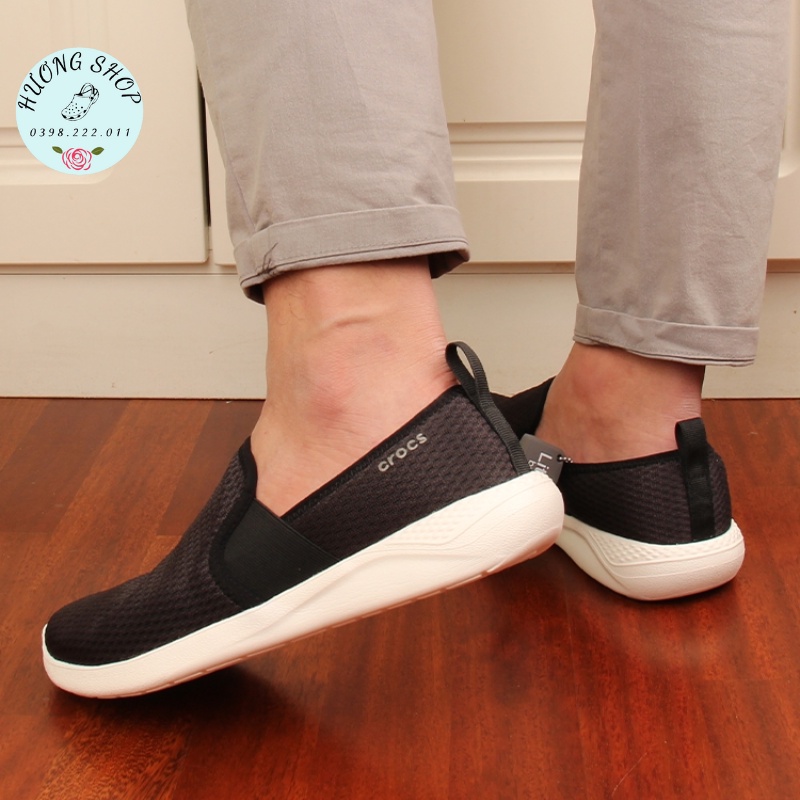 Giày lười Literide Slipon Nam lưới êm nhẹ, đế ma sát chống trơn trượt