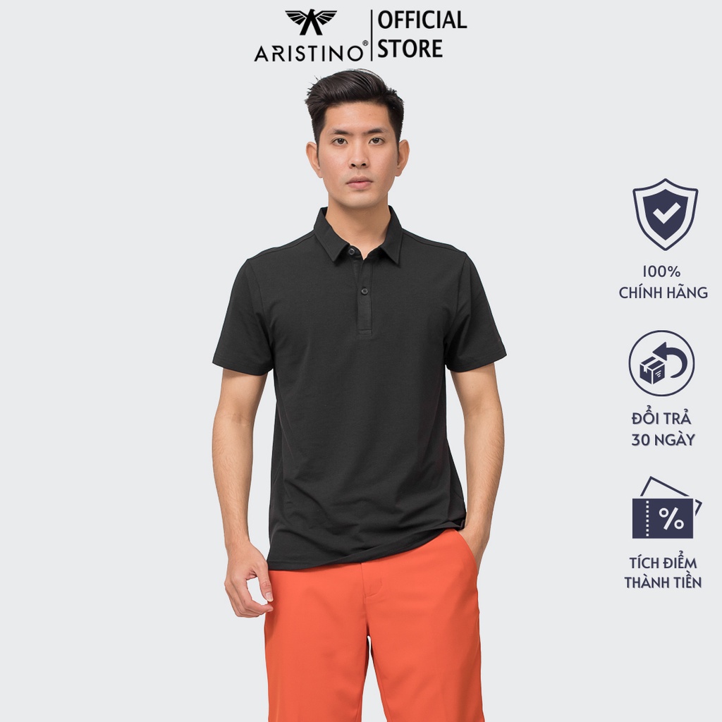 Áo polo nam ARISTINO dáng Regular fit suông nhẹ, màu sắc sắc nét, cotton thoáng mát - APS004S9