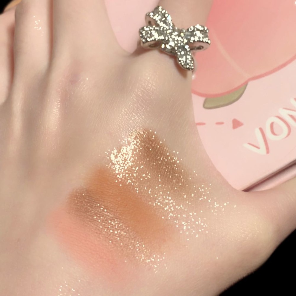 (Hàng Mới Về) Bảng Phấn Mắt Trang Điểm Màu Đào / Đào / Đào Lấp Lánh | BigBuy360 - bigbuy360.vn