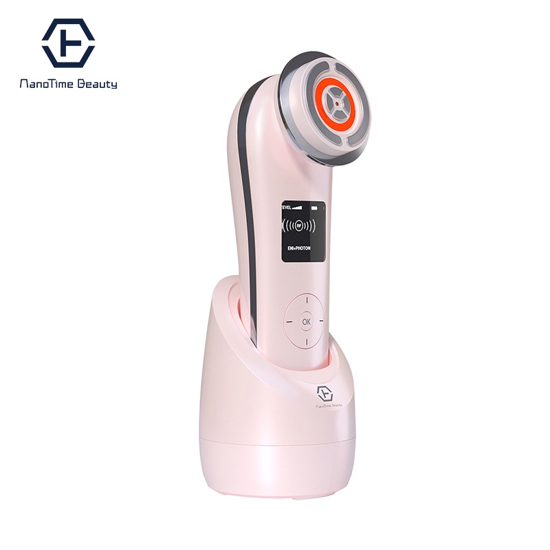 Máy nâng cơ trẻ hoá da 9in1  NanoTime F82E HTBeauty công nghệ Nano Photon RF, EMS , Sóng siêu âm tái tạo collagen