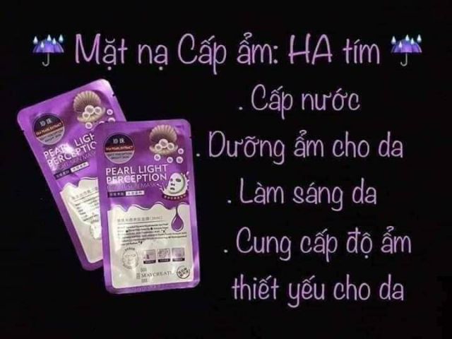 Mặt Nạ Dưỡng Trắng HA Pearl Light Perception Bright Skin Mask-HA MASK