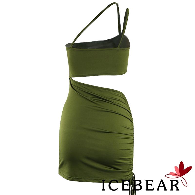 Đầm lệch vai màu trơn thời trang cho nữ