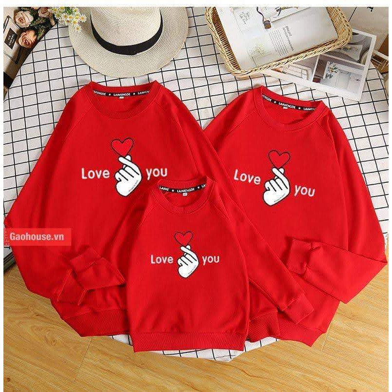 Áo dài tay thu đông size cho cả gia đình , giá sỉ tận xưởng in áo theo yêu cầu