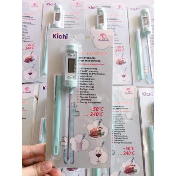Nhiệt kế đo nước pha sữa, đo nhiệt độ nước, thức ăn KICHILACHI CHÍNH HÃNG