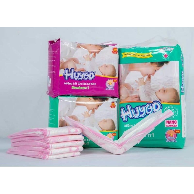 Miếng lót sơ sinh Huygo new born 1 ( 26 miếng)