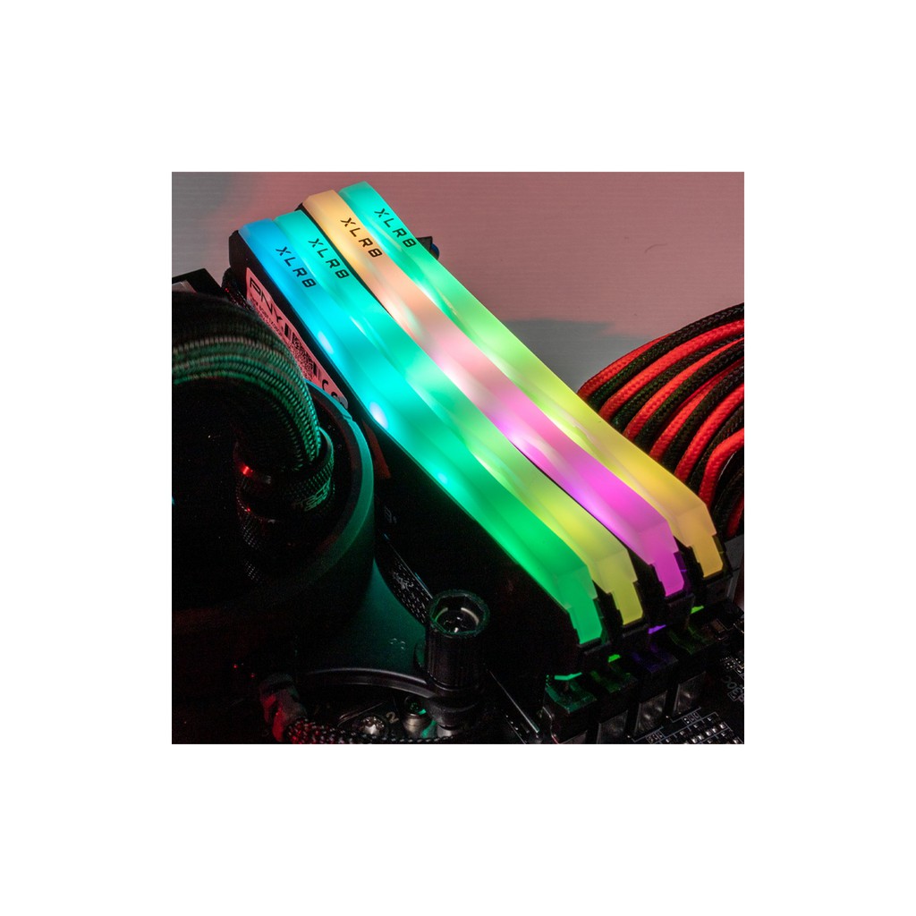 Ram PC cho máy tính để bàn có LED RGB PNY XLR8 DDR4 3200MHz - Chính hãng, Bảo hành 36 Tháng