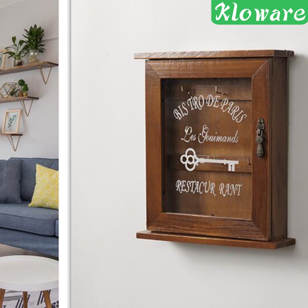 Giá Đỡ Chìa Khóa Bằng Gỗ Phong Cách Châu Âu Cổ Điển