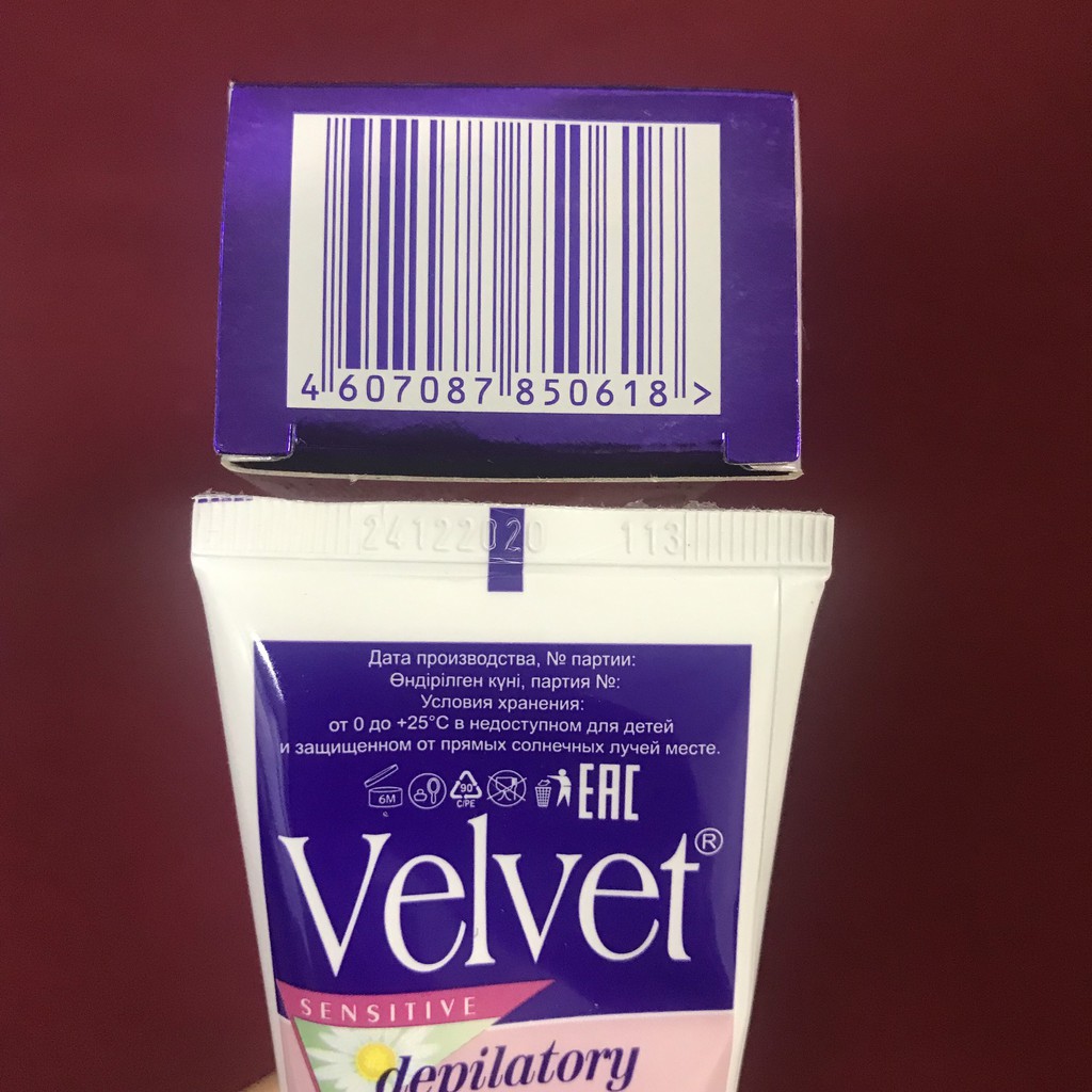 Kem tẩy lông VELVET Nga 100ml - tẩy sạch lông trong 15 phút an toàn cho da